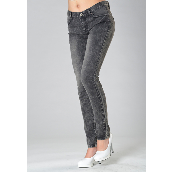 SY010噴沙洗水牛仔長褲側面效果 SY010噴沙洗水牛仔長褲側面效果