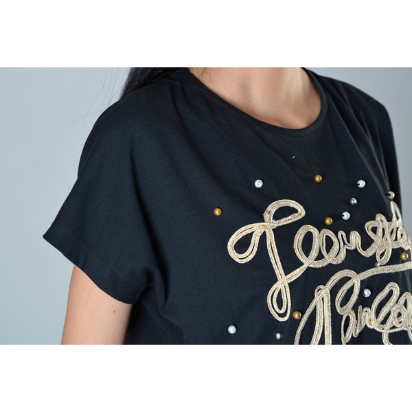 SY014針織車花訂珠短袖細(xì)節(jié)圖 SY014針織車花訂珠短袖細(xì)節(jié)圖